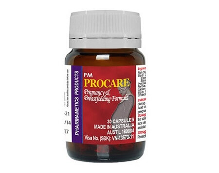 Vitamin tổng hợp cho bà bầu 2: Procare – 200k/hộp
